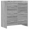 vidaXL Sideboard Grau Sonoma 75 x 33 x 80 cm Holzwerkstoff