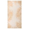 vidaXL Outdoor-Teppich Flachgewebe 100x200 cm Blattmuster