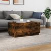 vidaXL Couchtisch mit LED-Leuchten R&auml;uchereiche 90x50x40 cm