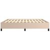 vidaXL Bettgestell Cappuccino-Braun 200x200 cm Kunstleder