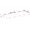 vidaXL Tischplatte 90x30x2,5 cm Rechteckig Massivholz Mango