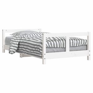 vidaXL Kinderbett Wei&szlig; 80x160 cm Massivholz Kiefer