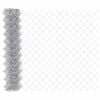vidaXL Maschendrahtzaun 10 x 1,2 m Verzinkter Stahl Silber