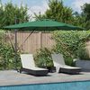 vidaXL Sonnenschirm Gr&uuml;n 286 x 284 x 270 cm Aluminium und Polyester