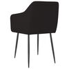vidaXL Esszimmerst&uuml;hle 2 Stk. Schwarz Stoff