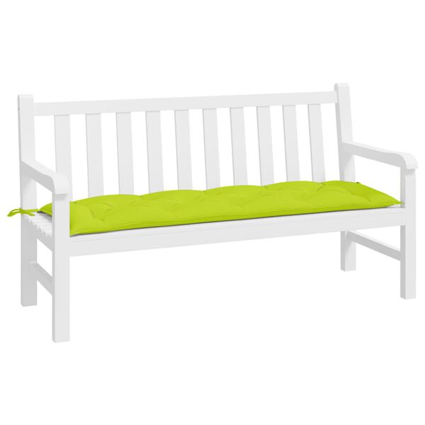 vidaXL Gartenbank-Auflage Hellgr&uuml;n 150x50x7 cm Oxford-Gewebe