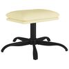 vidaXL Fu&szlig;hocker Creme 60x60x36 cm Kunstleder
