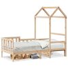 vidaXL Tagesbett mit Dach 80x200 cm Massivholz Kiefer