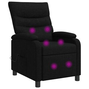 vidaXL Massage Relaxsessel Schwarz Stoff