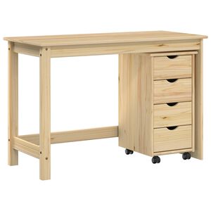 vidaXL Schreibtischschrank-Set 2 stk. Braun Massives Kiefernholz