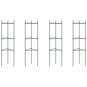 vidaXL Tomatenk&auml;fige 4 Stk. 116 cm Stahl und PP