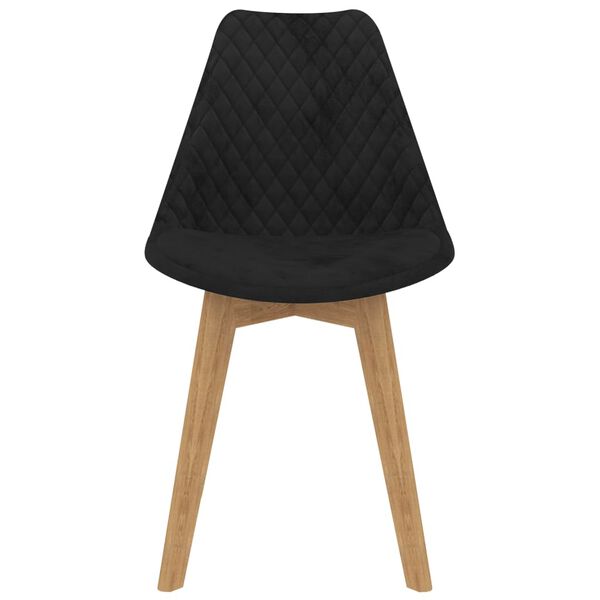 vidaXL Esszimmerst&uuml;hle 2 Stk. Schwarz Samt
