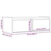 vidaXL TV-Schrank mit LED-Leuchten Wei&szlig; 75x35,5x25 cm