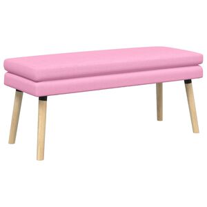 vidaXL Doppellagige Bank Rosa 110 x 40 x 47 cm Stoff