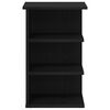 vidaXL Seitenschrank Schwarz Eichen-Optik 35 x 35 x 55 cm