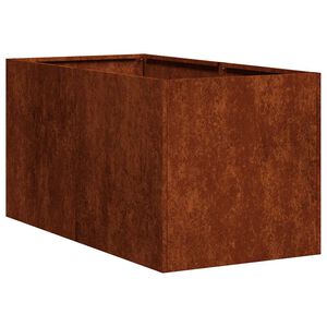 vidaXL Pflanzk&uuml;bel Rostig 40x80x40 cm Wetterfester Stahl