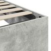 vidaXL Ottoman Bettgestell Betongrau 140 x 200 cm Holzwerkstoff