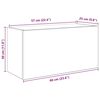 vidaXL Bad-Wandschrank R&auml;uchereiche 60x25x30 cm Holzwerkstoff