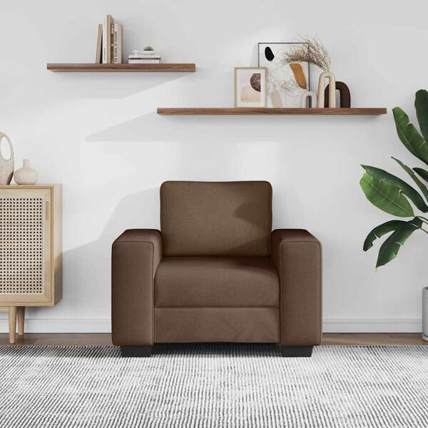 vidaXL Sessel Braun 60 cm Stoff