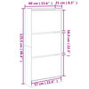 vidaXL Schuhschrank Grau Sonoma 60x21x125,5 cm Holzwerkstoff