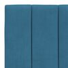 vidaXL Bettgestell mit LED ohne Matratze "Hanko" Blau 80x200 cm Samt