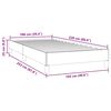 vidaXL Bettgestell ohne Matratze Schwarz 100x220 cm Samt