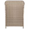 vidaXL 7-tlg. Garten-Essgruppe Poly Rattan Braun