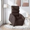 vidaXL Relaxsessel mit Aufstehhilfe Elektrisch Dunkelbraun Stoff