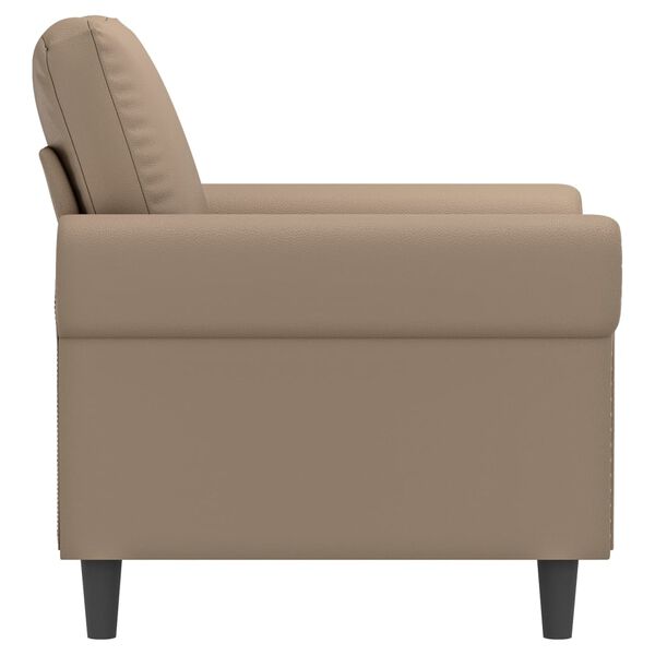 vidaXL Sessel Cappuccino-Braun 60 cm Kunstleder