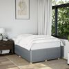 vidaXL Bettgestell ohne Matratze Hellgrau 120x190 cm Stoff