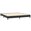 vidaXL Boxspringbett mit Matratze Schwarz 180x210 cm Samt
