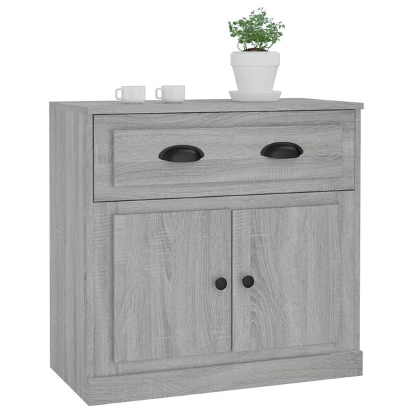 vidaXL Sideboard Grau Sonoma 70x35,5x67,5 cm Holzwerkstoff