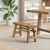 vidaXL Bank Natur 100 x 29 x 43,5 cm Massivholz Teak