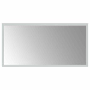 vidaXL LED-Badezimmerspiegel Transparent 60 x 30 cm Geh&auml;rtetes Glas