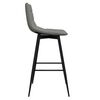 vidaXL Barhocker 2 Stk. Hellgrau Samt