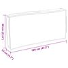 vidaXL Kissen Creme 120 x 60 x 12 cm Oxford-Stoff