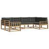 vidaXL Outdoor-Sofagarnitur 6 stk. Wei&szlig; und Anthrazit