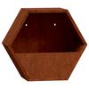 vidaXL Wand-Pflanzk&uuml;bel 2 Stk. Rostig Cortenstahl 46x10x40 cm