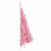 vidaXL Künstlicher vorbeleuchteter Weihnachtsbaum Rosa 240 cm PVC