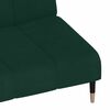 vidaXL Schlafsofa 2-Sitzer Dunkelgr&uuml;n Samt