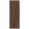 vidaXL Wandschrank mit Glast&uuml;ren Braun Eichen-Optik 35x37x100 cm