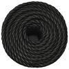 vidaXL Arbeitsseil Schwarz 12 mm 25 m Polypropylen