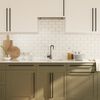 vidaXL M&ouml;belgriffe 10 Stk. Schwarz 480 mm Edelstahl