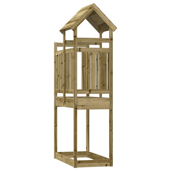 vidaXL Spielturm Braun Massives impr&auml;gniertes Holz