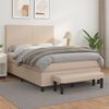 vidaXL Boxspringbett Matratze Cappuccino-Braun 140x200cm Kunstleder