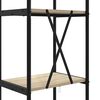 vidaXL B&uuml;cherregal Sonoma-Eiche 40 x 30 x 146 cm Holzwerkstoff