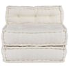 vidaXL Modulares Sofaelement Creme 70x70x54 cm Stoff