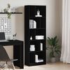 vidaXL B&uuml;cherregal Schwarz 57x28,5x174 cm Holzwerkstoff