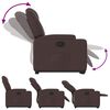vidaXL Relaxsessel mit Aufstehhilfe Dunkelbraun Stoff