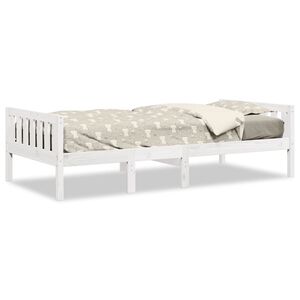 vidaXL Kinderbett ohne Matratze Wei&szlig; 80x200 cm Massivholz Kiefer